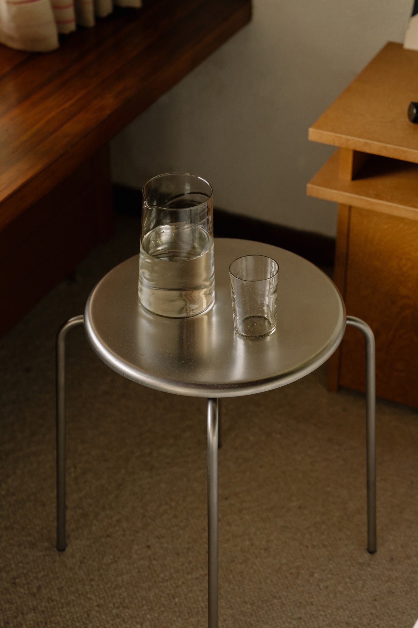 Petit Rond Stool・Stál/Leður